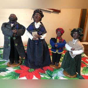 Vintage Christmas Caroler Family
